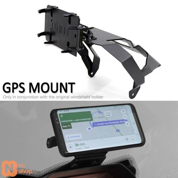 【並行輸入品】 バイク用GPS/スマートフォン用ナビゲーションGPSプレートブラケットアダプターホルダー ブラック BMW R1250R R 1250  R用 GPS プレート ブラケット アダプト ホルダー F900GS用 アドベンチャー用 R850R用 R1200GS用 R1250GS用