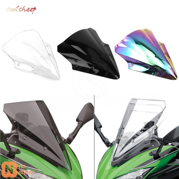 【並行輸入品】 ウィンドシールド フロントスクリーン カワサキ ニンジャ 650 ER6F EX650 2017 2018 2019年式 バイク アクセサリー ウインディアンスクリーン