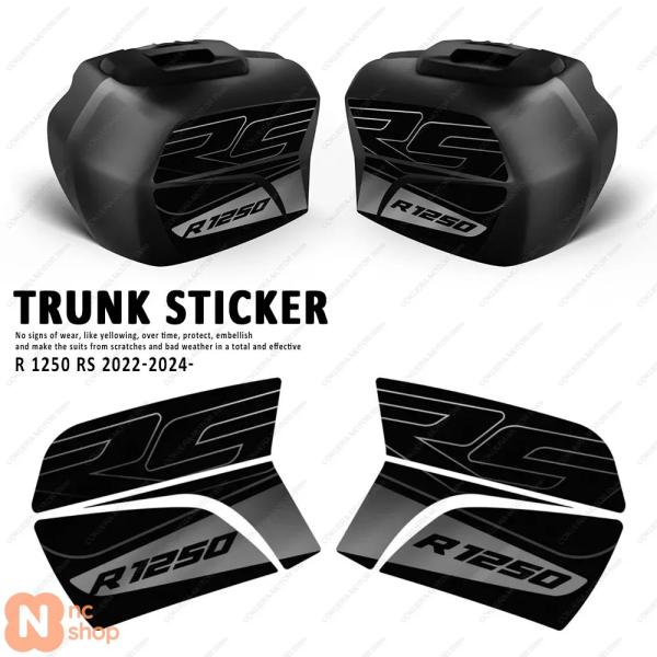 【並行輸入品】 バイク ラゲッジ ステッカー サイドボックス 傷防止ステッカー デコレーション R 1250 RS R1250RS 2022-2024 トランクステッカー