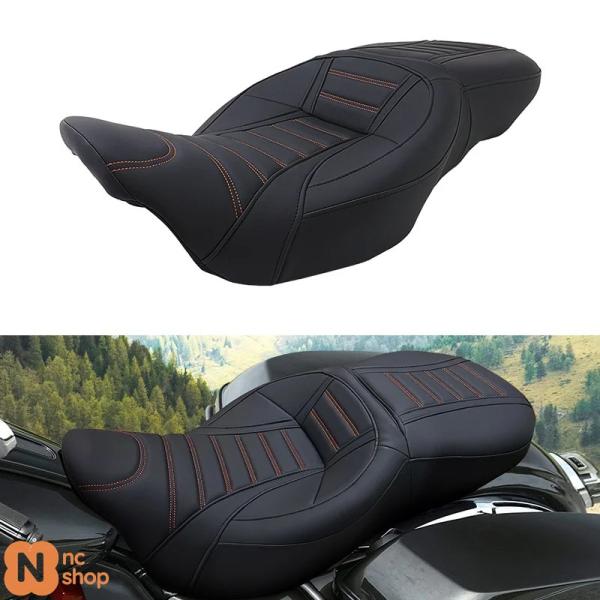 並行輸入品】 PUレザー バイク ツーアップシートカバー クッション