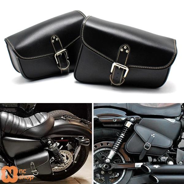 並行輸入品】ハーレースポーツスター883 バイクサイドブラックPUレザー