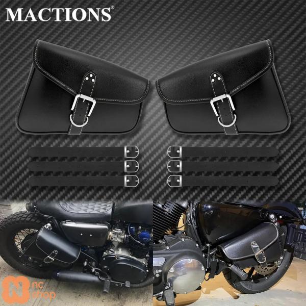 並行輸入品】バイク用サドルバッグ レザーツールラゲッジ サイドバッグ