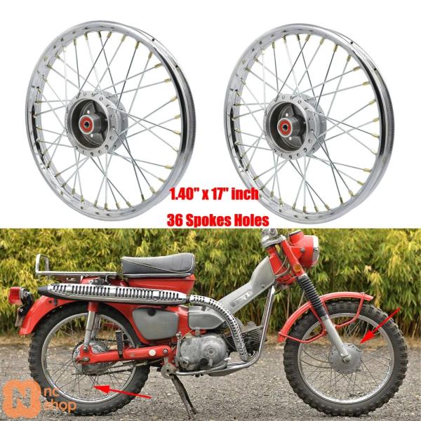 並行輸入品】フロントリアホイールリム + ハブ スポーク ホンダ