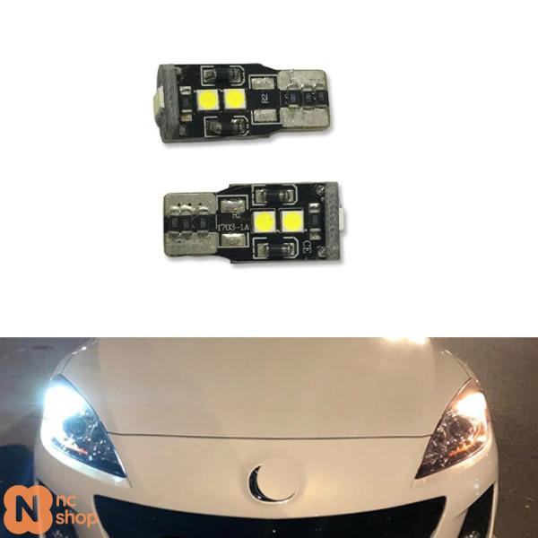 【並行輸入品】 2X CANBUS W5W T10 LED 自動ヘッドライトパーキング用電球 マツダ 323 626 CX-5 3 6 8 ATENZA CX7