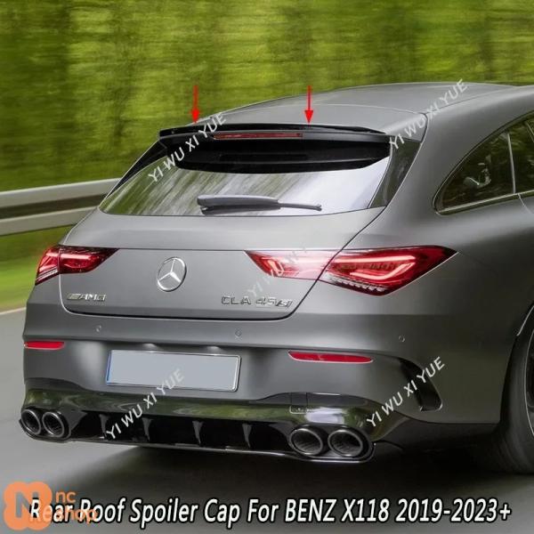 【並行輸入品】 リアルーフリップウィングスポイラー ベンツCLAクラス X118 180 200 220 250 AMG CLA35 CLA45 2019-2023+ シューティングブレーク リアスポイ