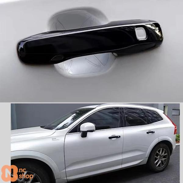 【並行輸入品】 ボルボ XC90 XC60 S90 V90 S60 V60 ドアハンドル装飾 ブラックカーステッカー カーアクセサリー