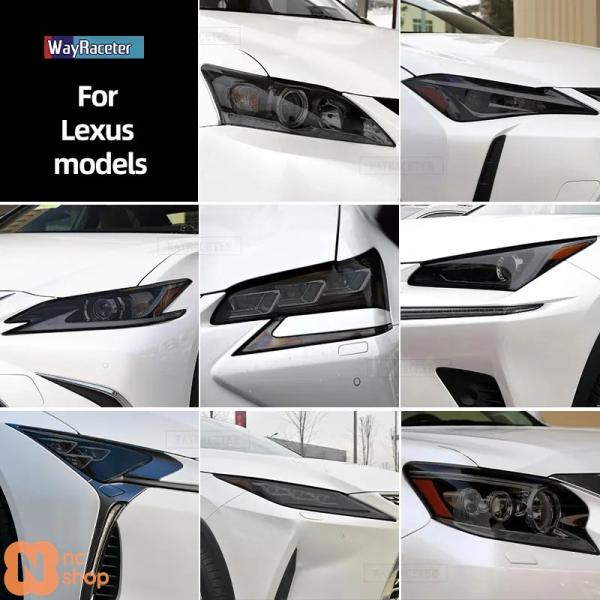 【並行輸入品】 スモークブラックTPUステッカー カーヘッドライト保護フィルム レクサスES300H NX CT GS IS LC LS RX LX570 RC