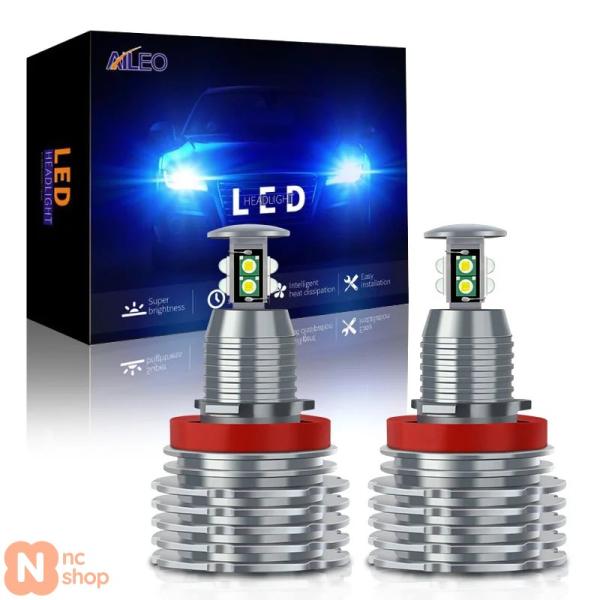 【並行輸入品】 AILEO H8 LED H11 H9 エンジェルアイズ ハロリング ライトバルブ HID ゼノン 6000K BMW E92 E60 E61 