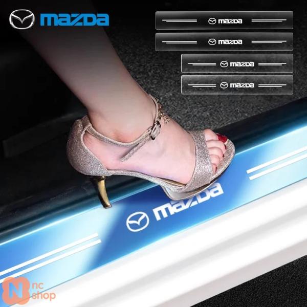 【並行輸入品】 4個セット クリアステッカー カーしきい値ストリップ マツダ 3 アレクサ CX30 CX-4 CX5 CX-5 CX8 CX-8 CX-30 CX9 CX-9 保護アクセサリー
