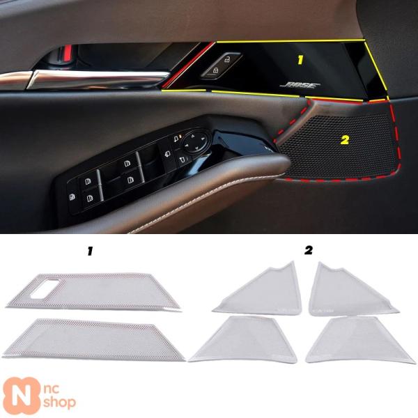 【並行輸入品】 マツダ CX-30 CX 30 CX30 2020年 カーアクセサリー フロントコラムルーフホーンフードスピーカーカバーサウンド装飾フレームシー
