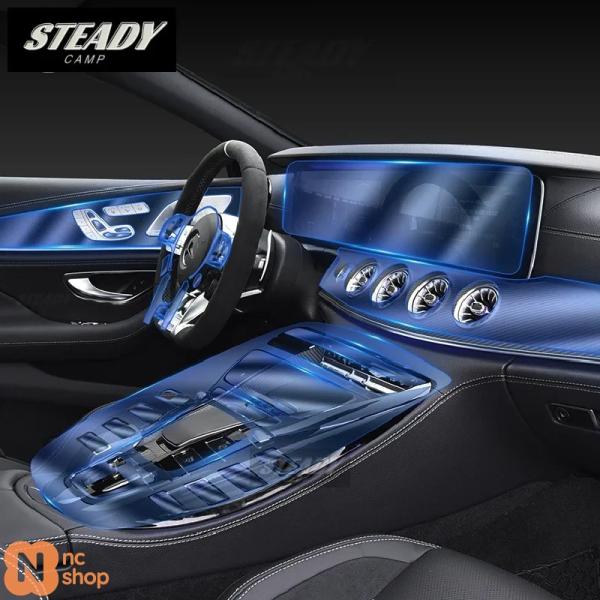 【並行輸入品】 メルセデスベンツ AMG GT 50 53 63 2019-2022 2023 車内センターコンソールクリア TPU アンチスクラッチアクセサリ