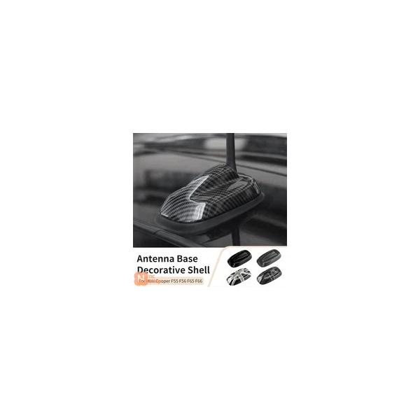 【並行輸入品】MINI クーパー S JCW F66 F65 F56 F55 カーエクステリアトリム アンテナ装飾カバー ステッカー プラスチック カーアクセサリー