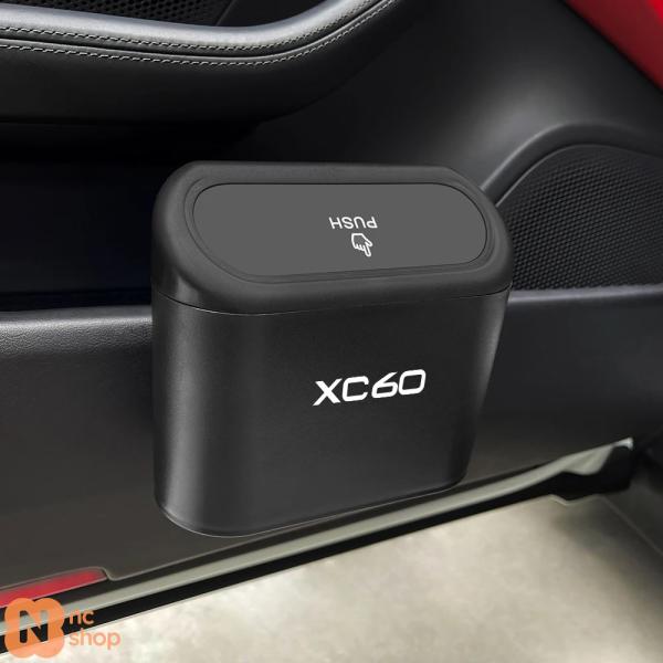 【並行輸入品】ボルボXC60 XC 60 2009-2022用 車用ゴミ箱 吊り下げ式ゴミ箱 プレス加工 スクエア型 自動車内装アクセサリー