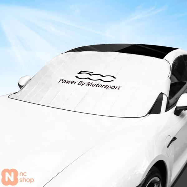 【並行輸入品】フロントガラスサンシェードカバー フィアット 500 500C 2012 500X 500L アバルト 695 用紫外線防止サンシールド シールド