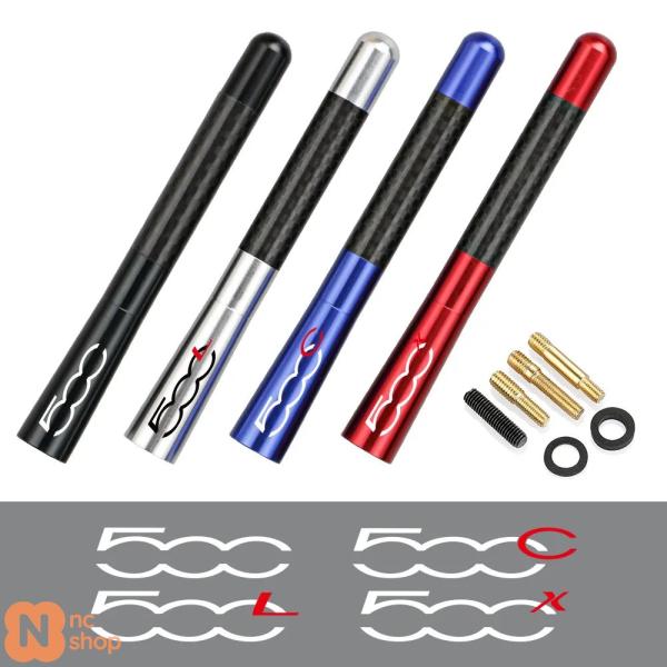 【並行輸入品】12CM 屋根ショートラジオアンテナ フィアット 500 500C 2012 500X 500L アバルト 695 エアリアル強化信号車アクセサリ