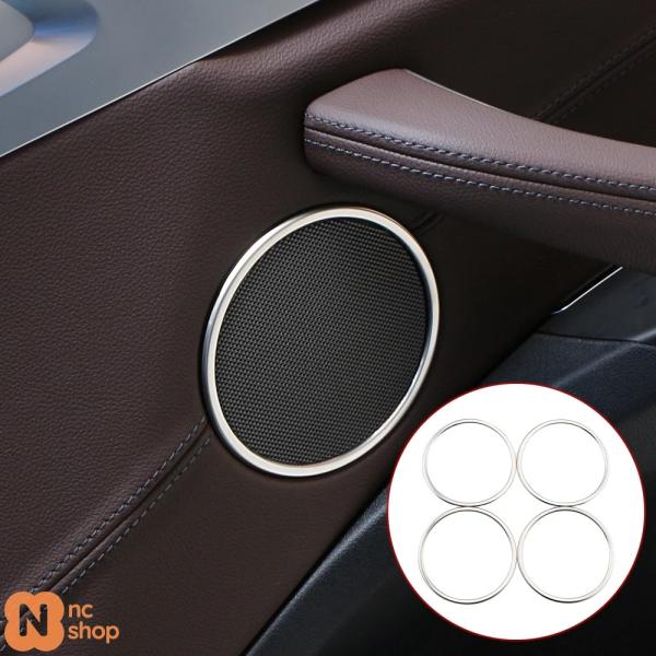 【並行輸入品】4 個入り BMW X3 G01 X4 G02 2018 - 2023 スステンレス ステッカー インテリアアクセサリー カードアオーディオスピー