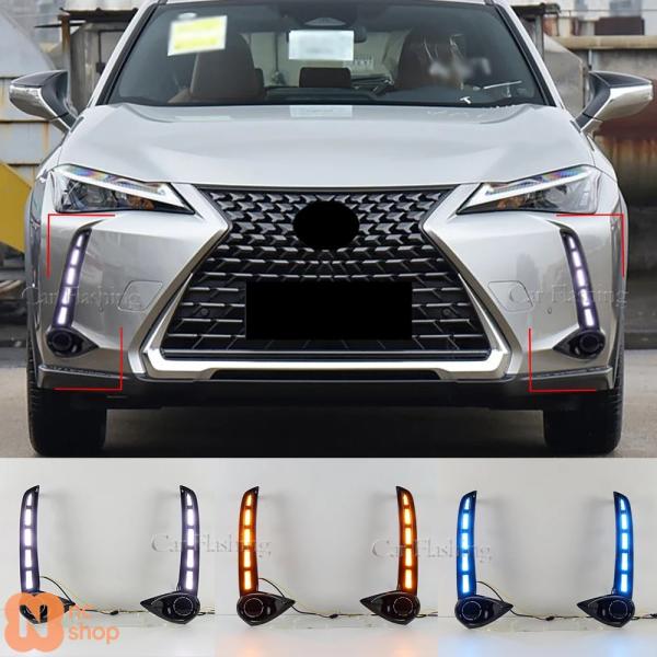 【並行輸入品】車用LEDデイタイムランニングライトレクサスUX 200 250H 2019 2020 2021 2022 2023 2024 2025用 ウィン