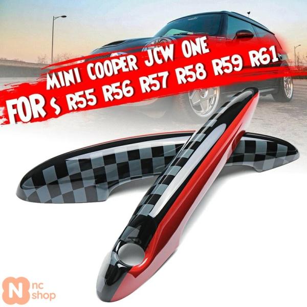 【並行輸入品】2 X ドアハンドルカバーキャップ ABS ミニクーパー JCW ONE S R55 R56 R57 R58 R59 R61 用