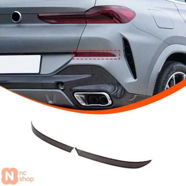【並行輸入品】BMW X6 G06 2020-2023 ブラックカーリアフォグランプ装飾カバーカーアクセサリー