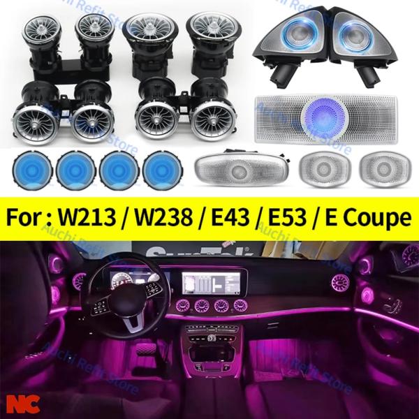 【並行輸入品】LEDエアベント 回転ツイータースピーカー メルセデス ベンツ W213 Eクラス クーペ AMG E43 E53 E250 インテリアアンビエン