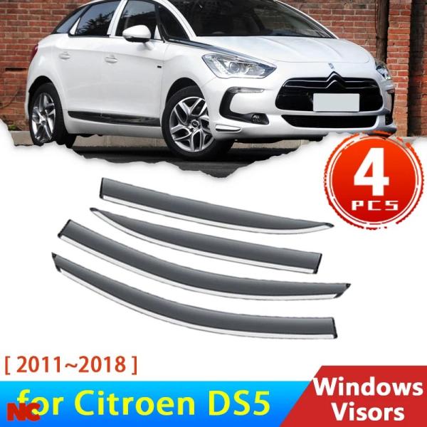 並行輸入品 シトロエン DS5 DS 5 2011〜2018 アクセサリー フロントガラス ウィンドウバイザー レインアイブロウプロテクターカ
