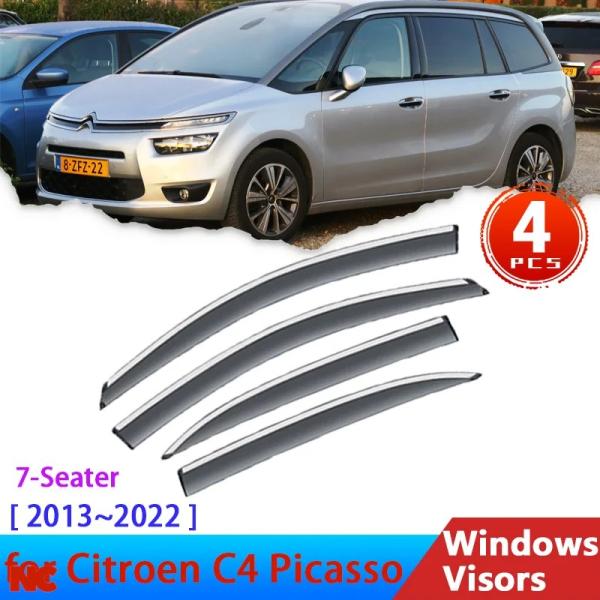 並行輸入品 シトロエン C4 ピカソ 7人乗り 2013〜2022年 2021年 2014年 アクセサリー サイドウィンドウバイザー レインアイブロ