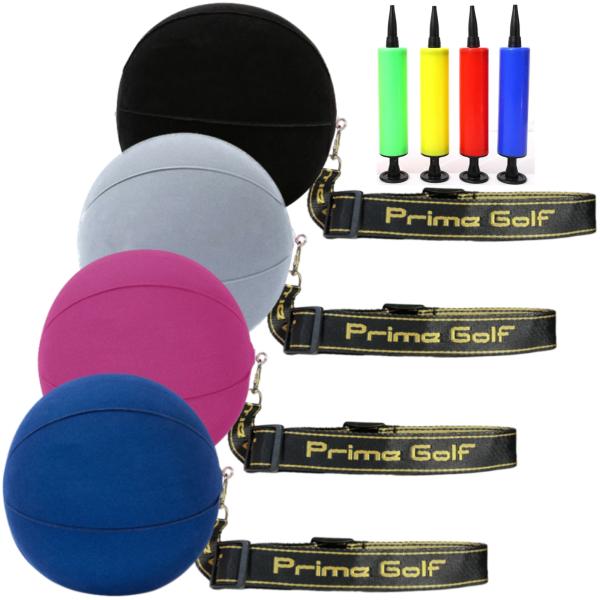 【商品】ゴルフ練習器具 キャンディボール【カラー】グレー・ピンク・ブルー・ブラック【セット】ボール・ストラップ・空気入れ※空気入れのカラーはランダムです。お客様の声をもとに改良いたしました！！大変使いやすく 頑丈になっております。またPri...