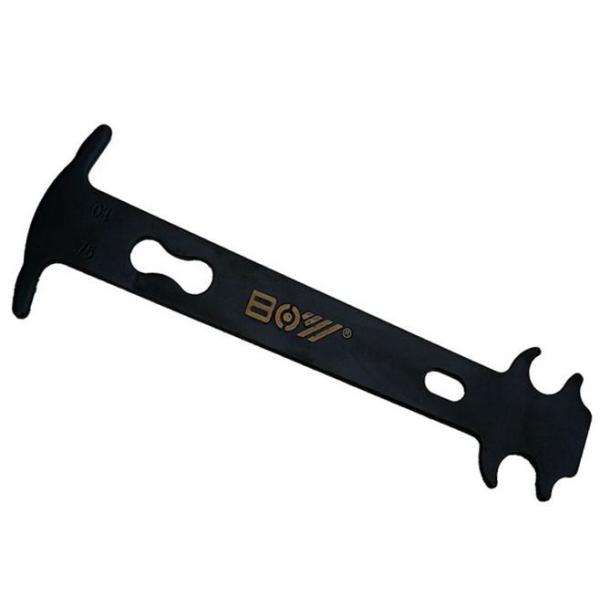 ・外寸：約47*140*2mm・伸び率：0.75％、1.0％・重量：40ｇ自分で簡単にチェーンの伸びを計測できます。伸びが1.0％になったら交換時期と言われています。伸びたチェーンは変速がしにくくなり、スプロケットを必要以上に摩耗するためマ...