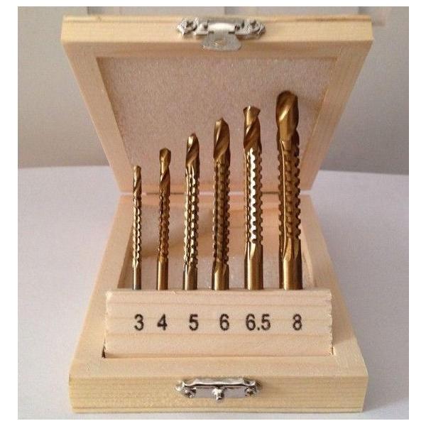 ドリルソー 6本セット 穴あけ 拡大 バリ取りに （木箱なし）