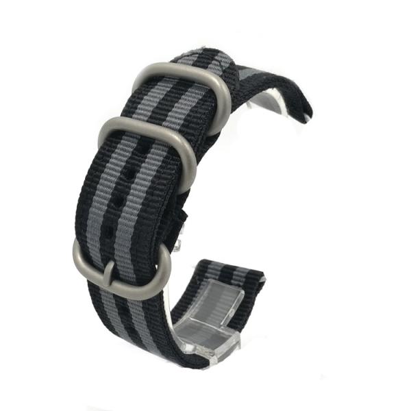 腕時計 交換バンド ナイロン ベルト 18mm 20mm 22mm 24mm ばね棒2本＋バネ棒外し工具付(SP)