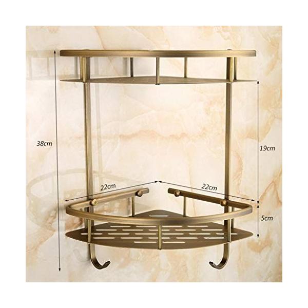 Sdfdp タオル掛け 浴室用ラック タオルスタンド レトロブラッシュ真鍮浴室壁シャワージェルラック浴室コーナー棚化粧品棚 浴室用ラック Size Size 2 Ne07tv1j2bq ニアサイドモール
