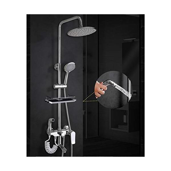 品質超歓迎一番 シャワーセット 真鍮バスルームゴールド家庭用壁掛けシャワーシャワーヘッドファイン銅製造厚化1mmシャワーチューブ シャワーヘッド ニアサイドモールのシャワーセット 真鍮バスルームゴールド家庭用壁掛けシャワーシャワーヘッドファイン銅製造厚