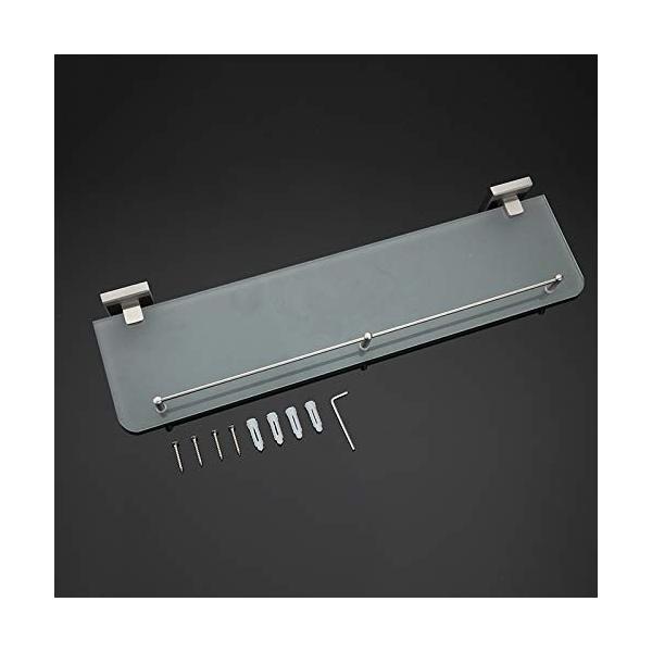 テレビで話題 Ne07wyckzd2 ニアサイドモール 壁に取り付けられた浴室の棚浴室のガラス棚の洗面所の棚ハードウェア2つのホックの付属品 浴室用具 バス 洗面所用品 Zrdxj ニアサイドモールのzrdxj 浴室用ラック