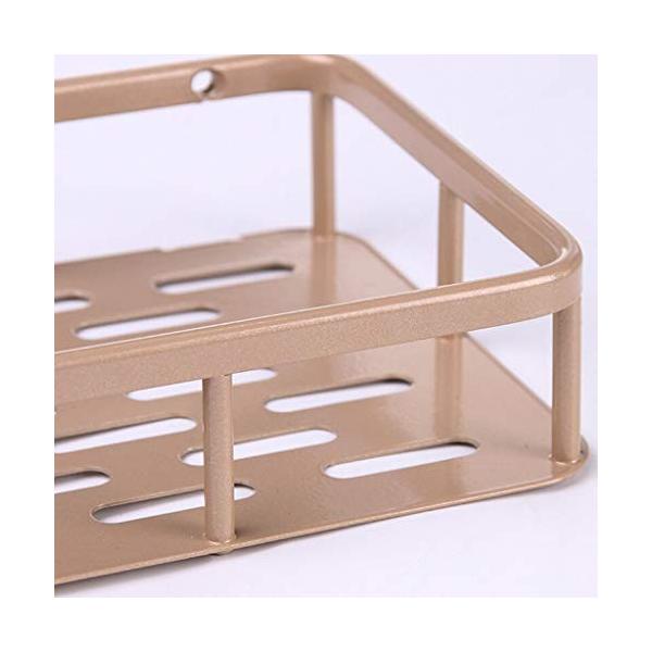 Ne07wzr2zbh ニアサイドモール 浴室の棚無料パンチングテーブルタオルぶら下げトイレトイレ収納ラックバスルームの棚アメリカングルースタンダードスクエア バスルーム収納ラック