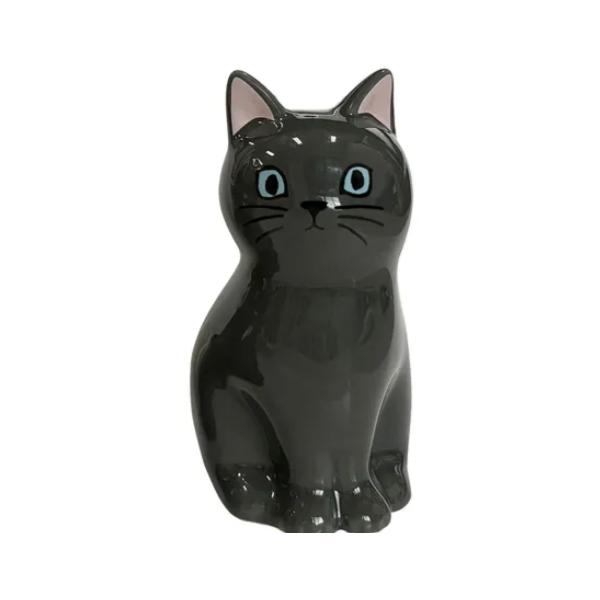 花瓶やペンスタンドとしても使える可愛い子猫。プレゼントにもおススメです。サイズ約W4.4×H8.6×D4.9cm陶器