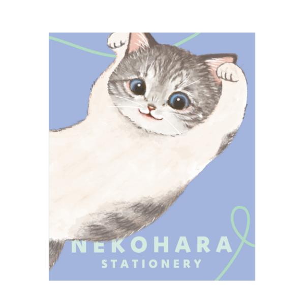 ノート 猫雑貨 文具 ねこハラ B6 ブルー かわいい プレゼント