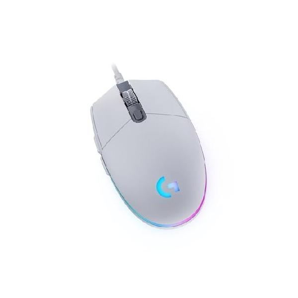 Logitech 有線マウス ホワイト Logitech G203LIGHTSYNC有線ゲーミングマウス-ホワイト送料無料