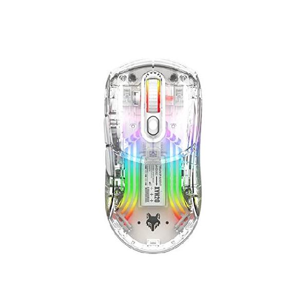 送料無料 セールBluetoothワイヤレスマウス、透明なRGB