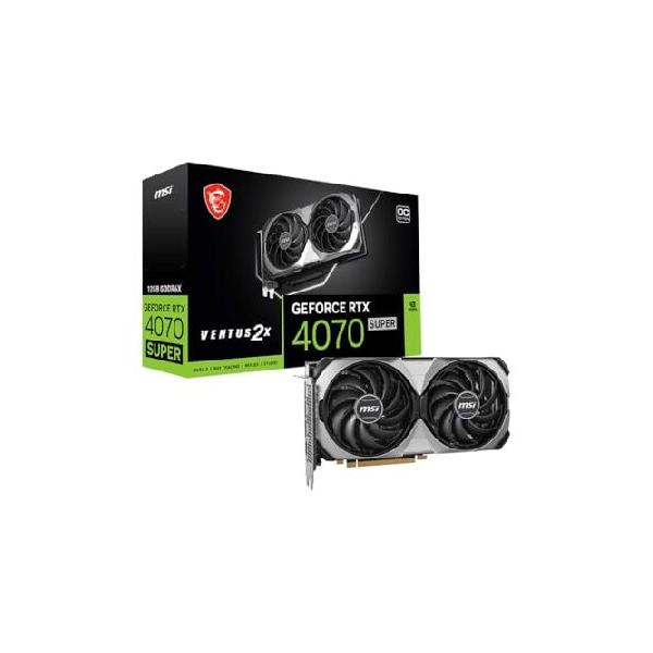 グラフィックボード・グラボ・ビデオカード MSI VENTUS2x GEFORCE RTX 4070 SUPER 12GB MSI GeForce RTX™ 4070 SUPER 12G VENTUS 2X OC