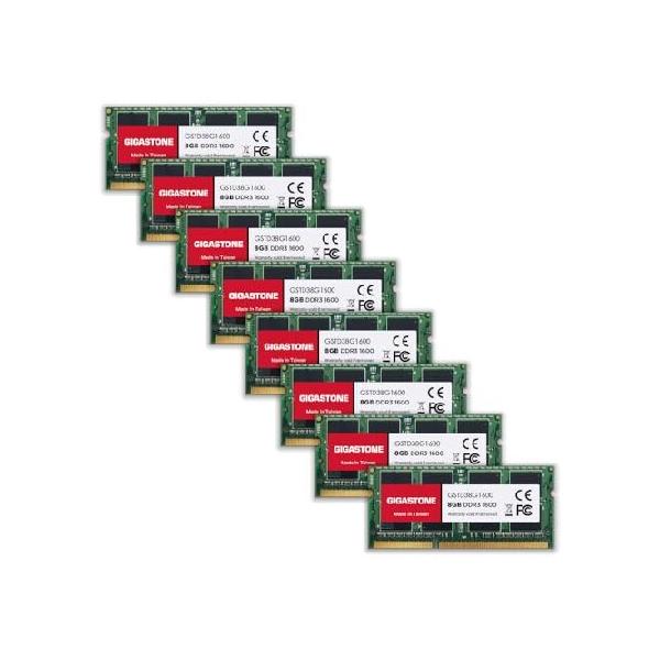 【数量限定】【メモリ DDR3】GIGASTONE 8GBx8枚 (64GB K メモリ DDR3】GIGASTONE 8GBx8枚 (64GB Kit) DDR3/DDR3L 1600MHz