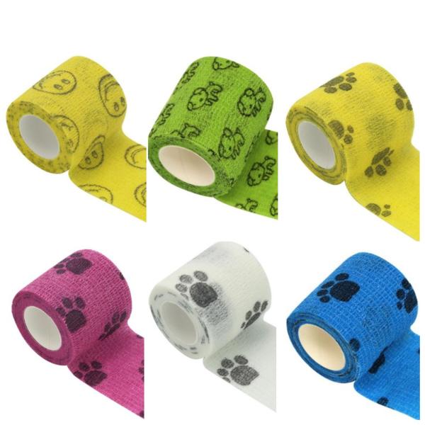 多用途: ペット用の自着性包帯で、犬や猫の応急処置やスポーツ時の包帯として最適。サイズは5cm x 4.5mですカラフルな6個セット: 用途に応じて使い分けが可能です自着性素材: 特殊な不織布素材を使用し、テープや固定具なしで自分自身にしっ...