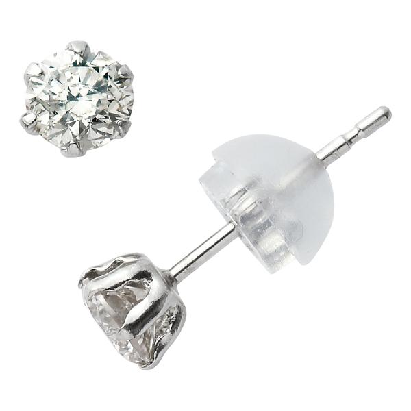 ダイヤモンド ピアス 0.5カラット 0.5ct プラチナ DVTFN50UGL UGL鑑別 