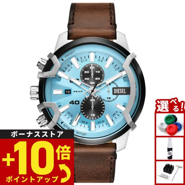 DIESEL ディーゼル 腕時計 メンズ クロノグラフ レザー DZ4656