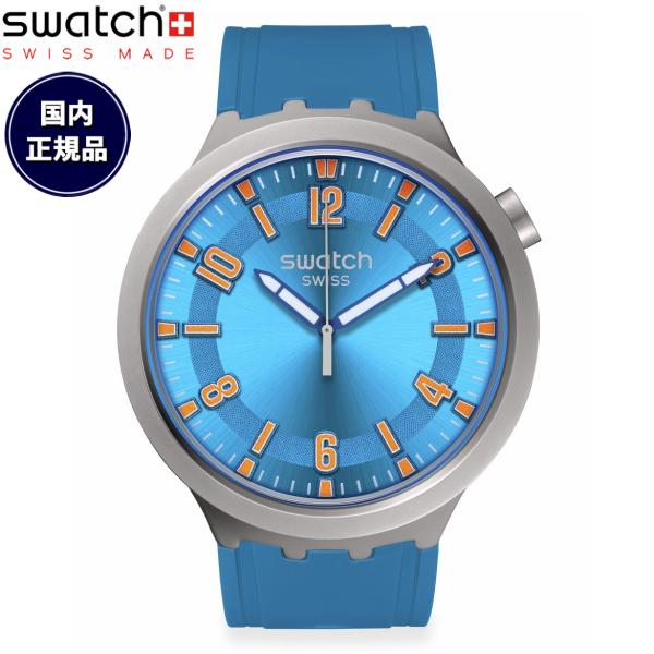 時計 Swatch BIG BOLD C-BLUE BIG BOLD swatch スウォッチ ビッグボールド BLUE IN THE WORKS 腕時計