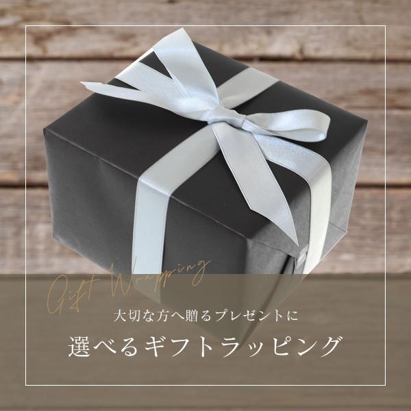 選べるギフトラッピング 無地ブラック/シルバーリボン