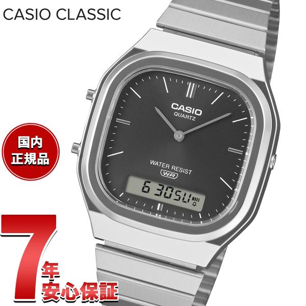 カシオ クラシック CASIO CLASSIC アナデジ 限定モデル 腕時計 AQ-240E-1AJF ブラック