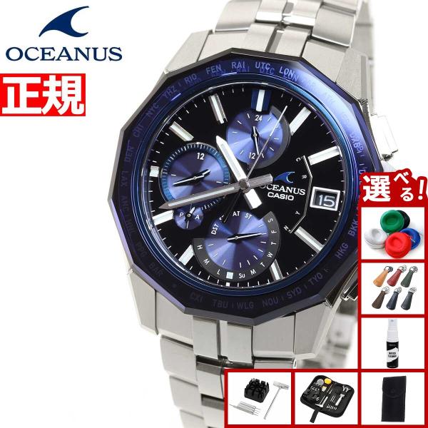 【極美品】カシオ　オシアナス　OCW-S6000-1AJF 箱説保 OCEANUS （豪華おまけ有） オシアナス マンタ 電波ソーラー 限定