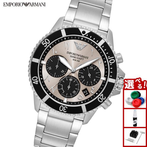 稼働品　EMPORIO ARMANI 　クオーツ腕時計　海外モデル　付属品付き EMPORIO ARMANI （ノベルティー付き）エンポリオアルマーニ 腕時計