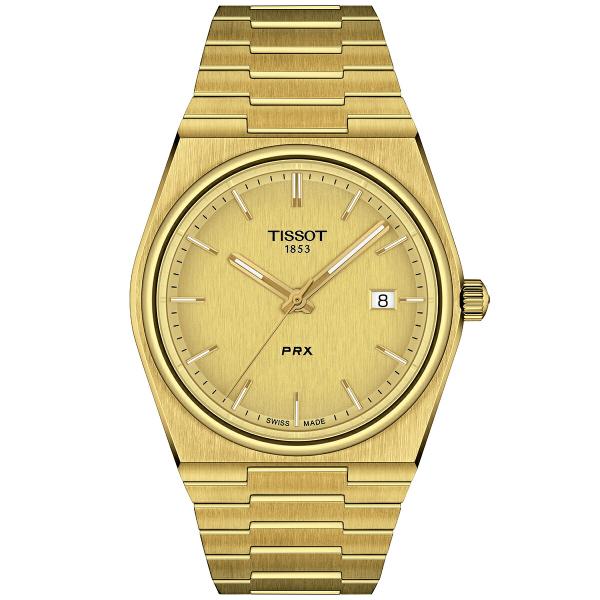 レア ティソ 腕時計 手巻き レクタンギュラー 精度良好 ゴールド メンズ 稼働 TISSOT（ティソ） TISSOT PRX ピーアールエックス T137.410.33.021.00