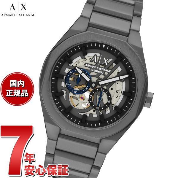 Armani Exchange 自動巻き腕時計 ブラック ARMANI EXCHANGE （ノベルティー付き）A|X アルマーニ エクスチェンジ